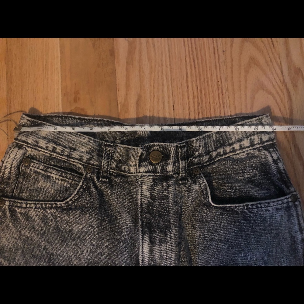 Vintage CHIC black Stone wash jeans 14 petite GUC - Picture 7 of 9